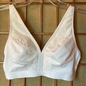 Parisian Bra White Full Coverage Lace Detail Bra